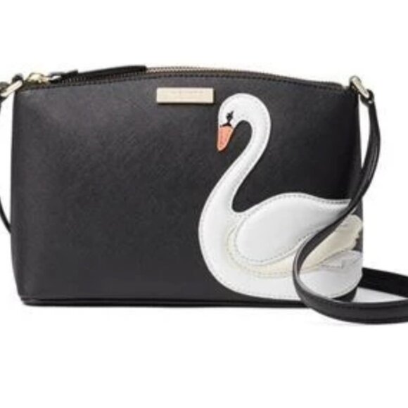 🦢 Kate Spade Swan Appliqué 'Millie' Crossbody Bag – Stylish & Playful! ✨ - Picture 3 of 4